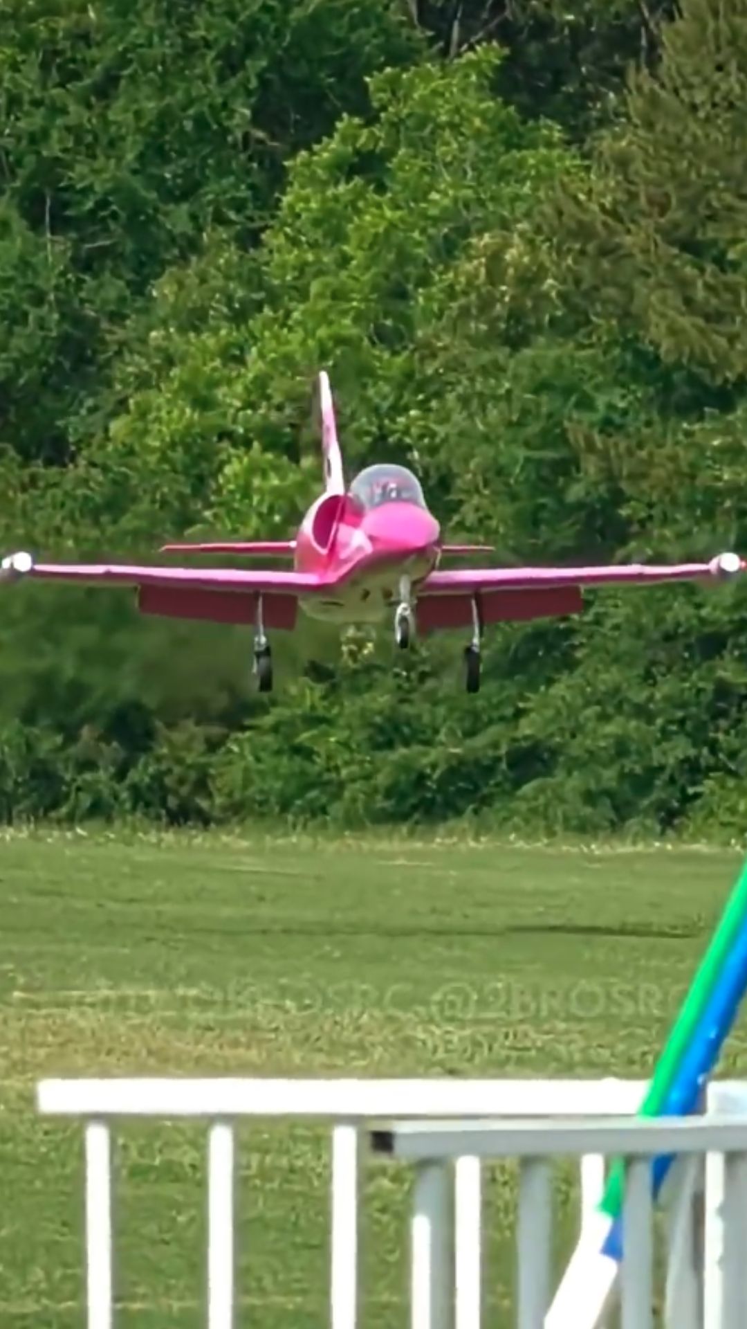 L 39 Albatros RC jet performs a unique wheelie landing