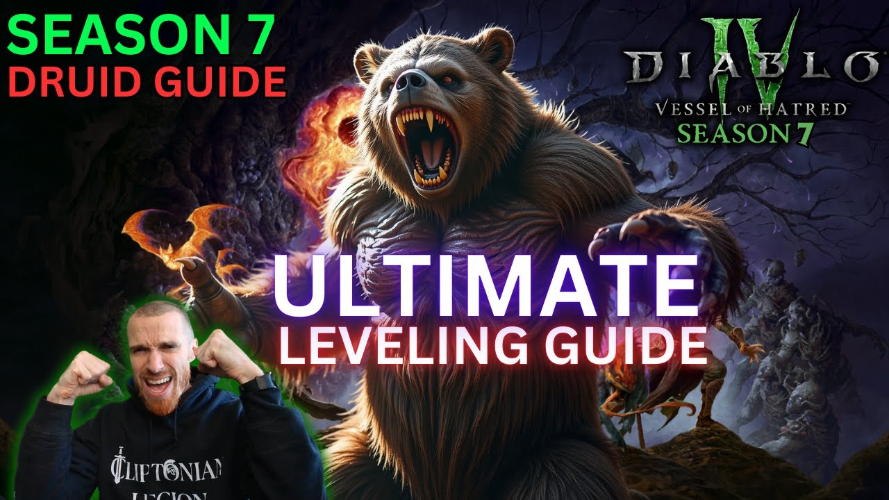 Diablo 4 season 7: Ultimate druid leveling guide!