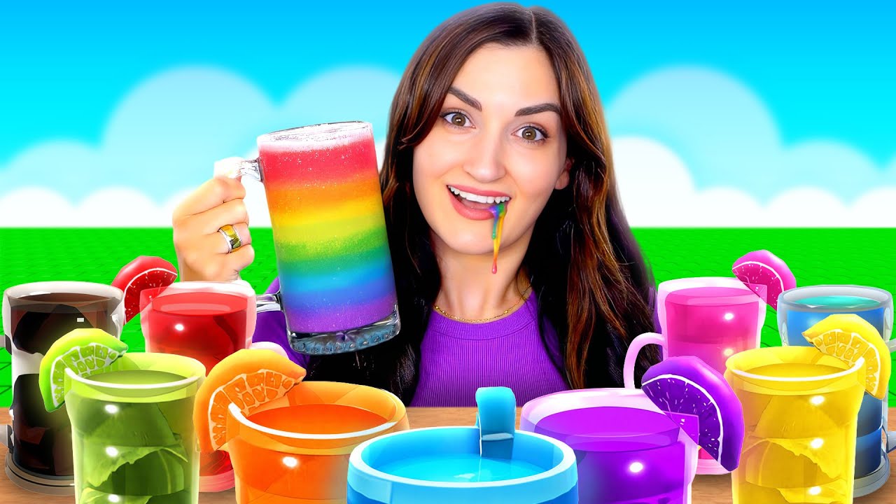 I drank Roblox mukbang mystery liquids in real life… ASMR?
