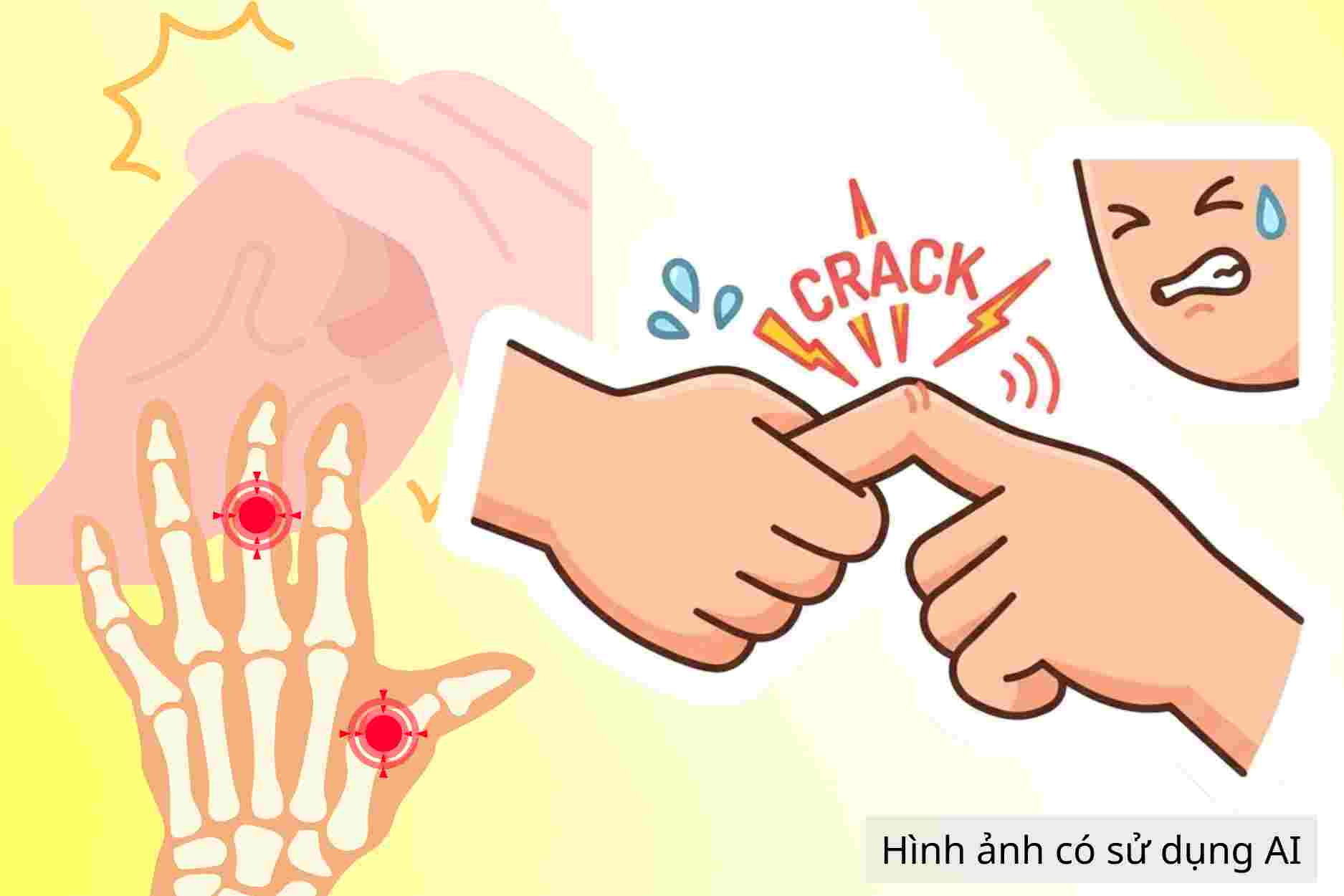 Thói quen bẻ khớp ngón tay có thể gây hại cho xương khớp