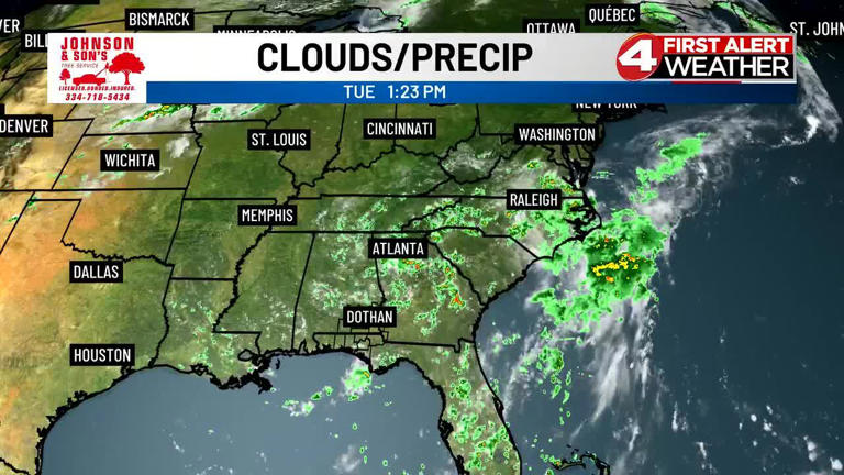 Tranquil days ahead with lower-end rain chances before weekend moisture ...