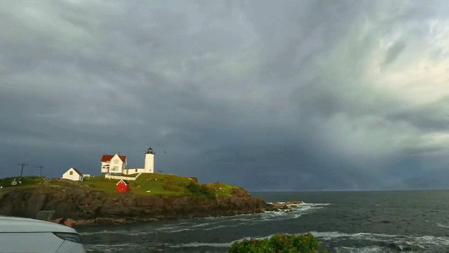 Timelapse captures radiant rainbow forming after storm