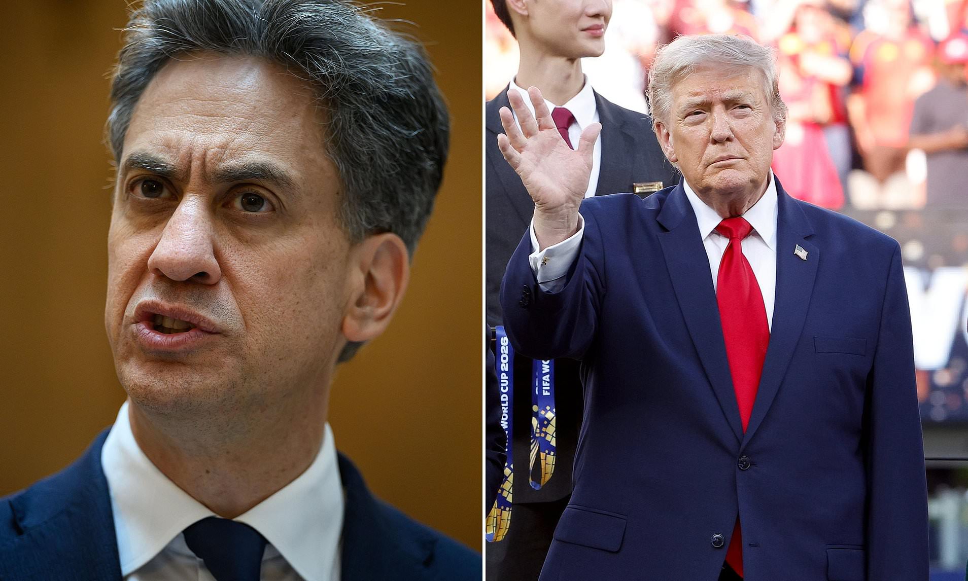 Awkward! 'Red Ed' the Trump-basher is off on charm offensive to US