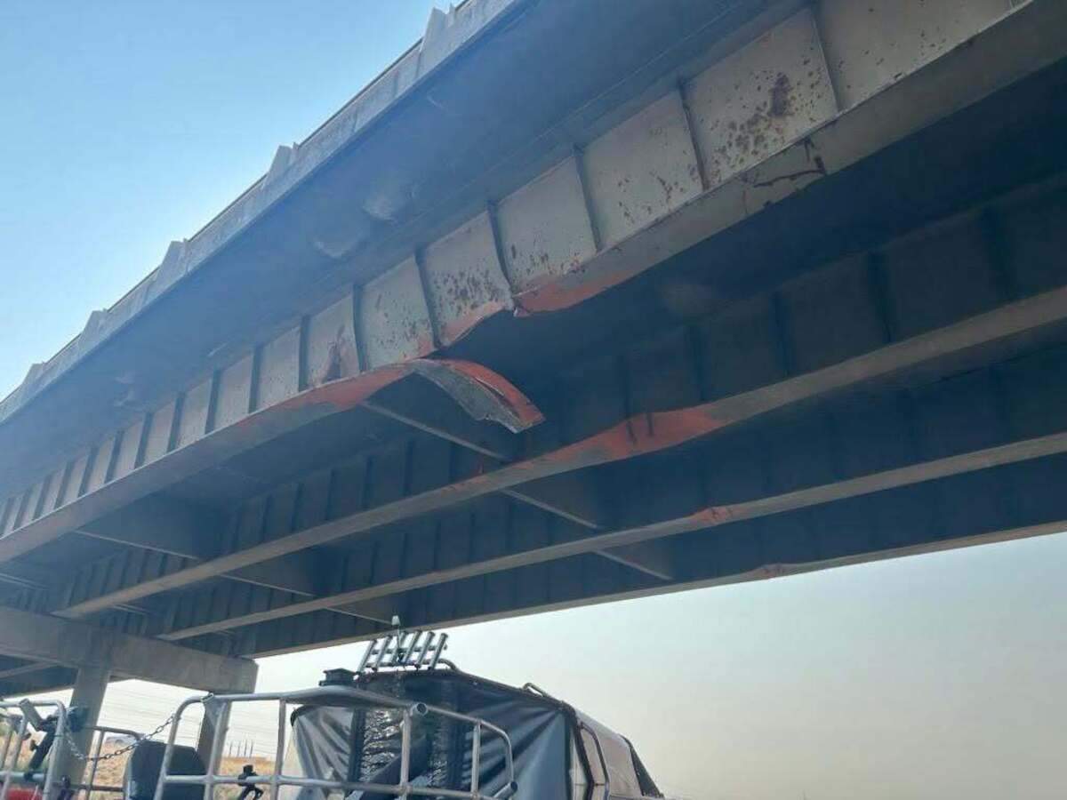 Update: Vehicle strikes bridge over I-84. The bridge won't reopen for weeks