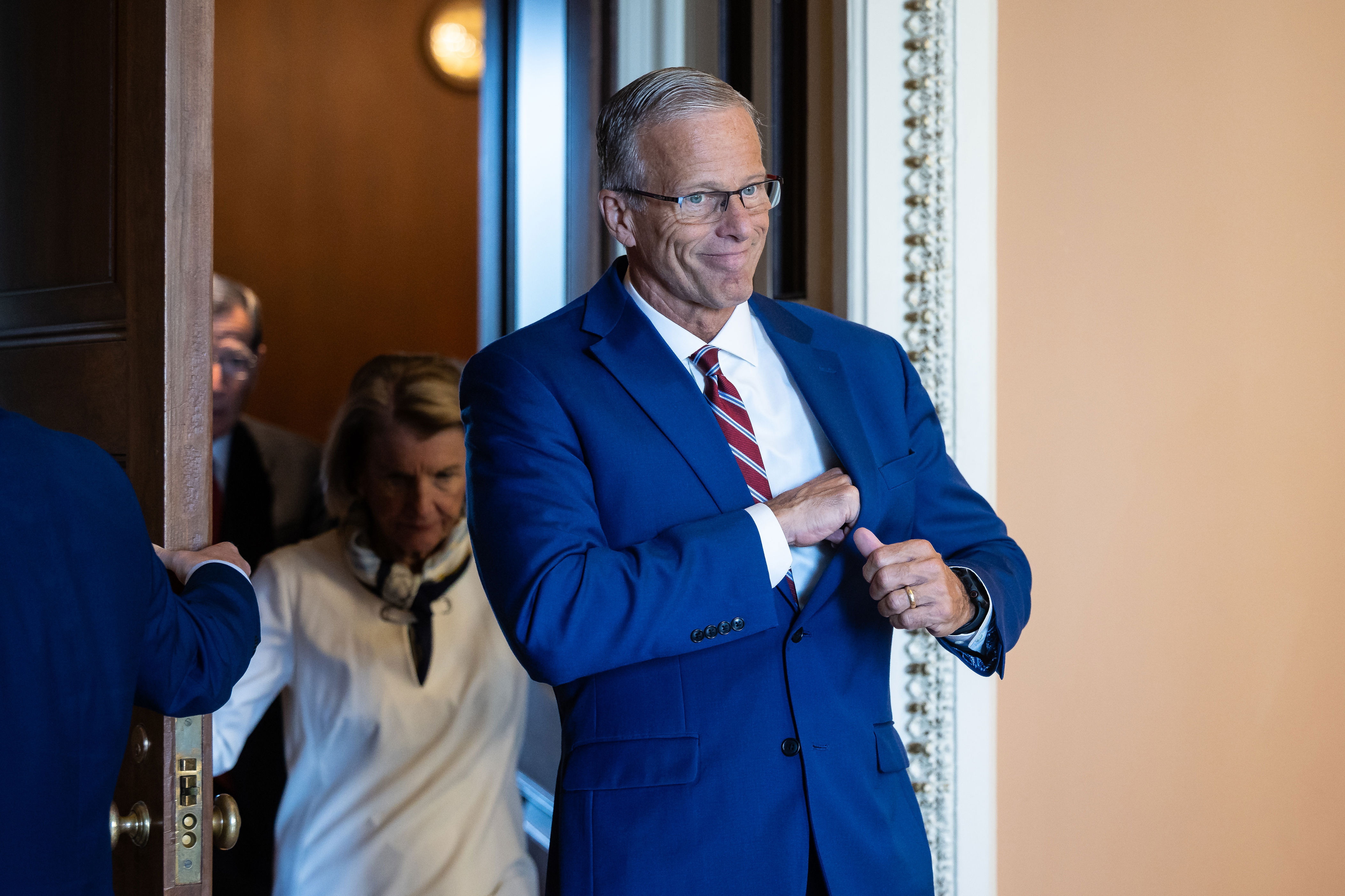 John Thune signals he'll pursue a 2028 run. Some aren't sure he'll follow through.