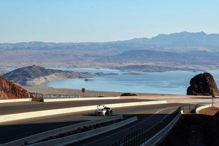 Lake Mead reveals mountaintops hidden for decades as lake recedes