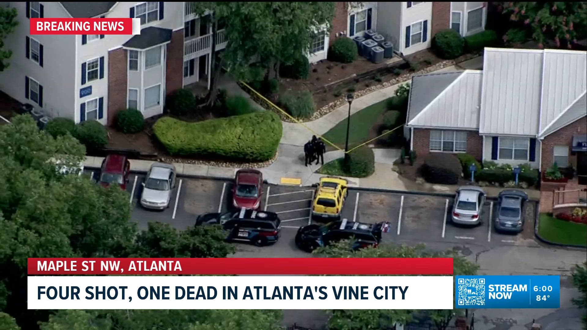 Four shot, one killed in Vine City apartment complex