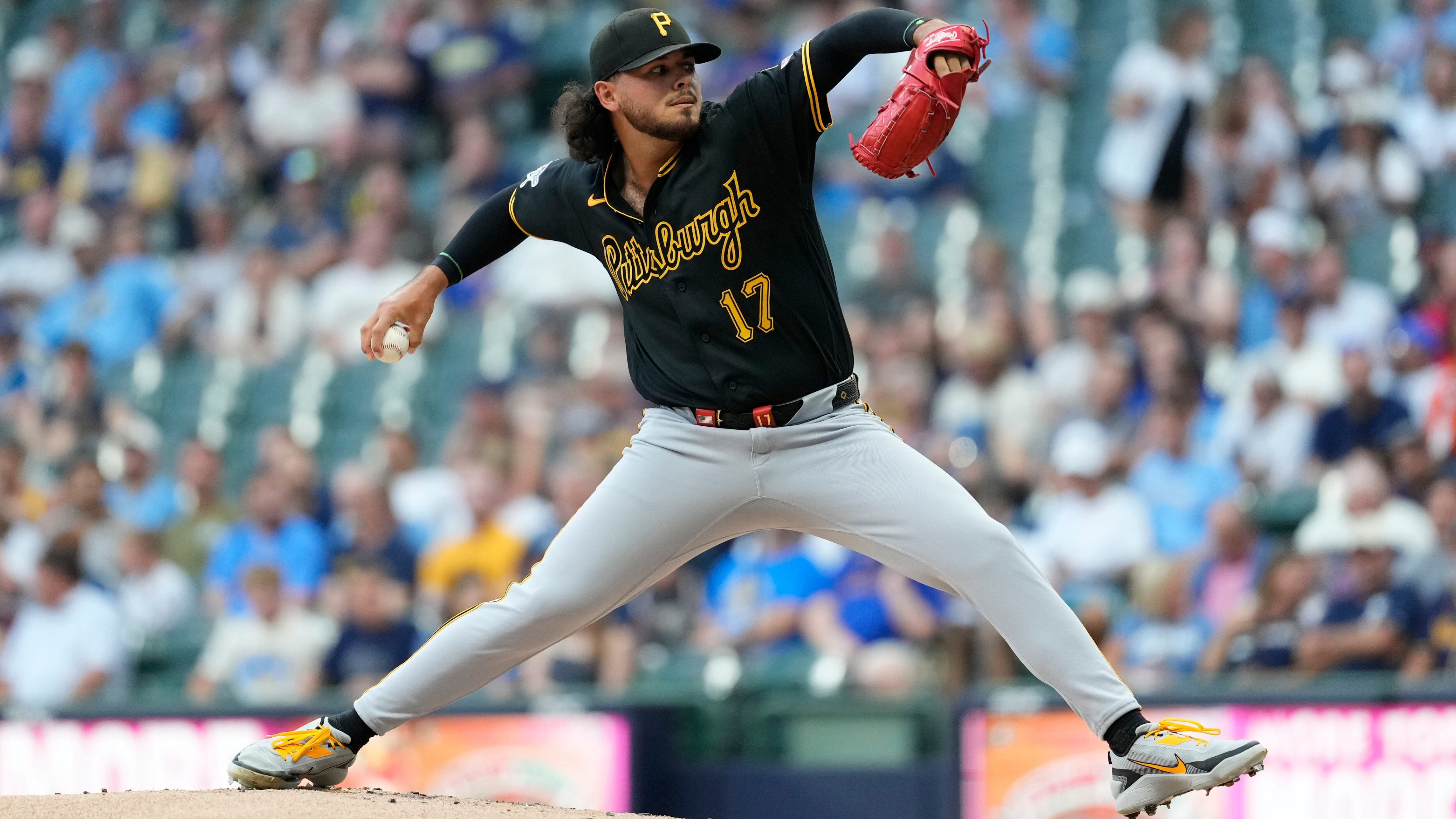 Jones not as sharp, Pirates' offense quiet in loss to Brewers