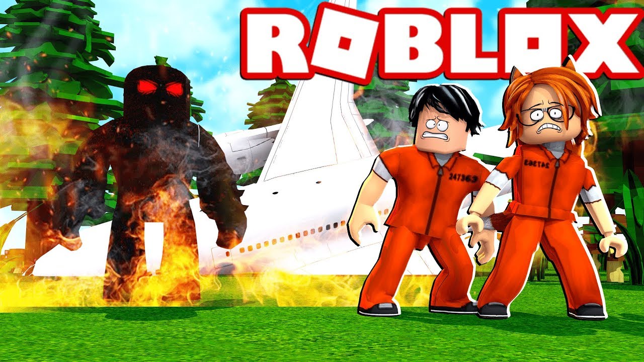 Mi novia y yo tenemos un accidente de avión en una isla encantada de Roblox