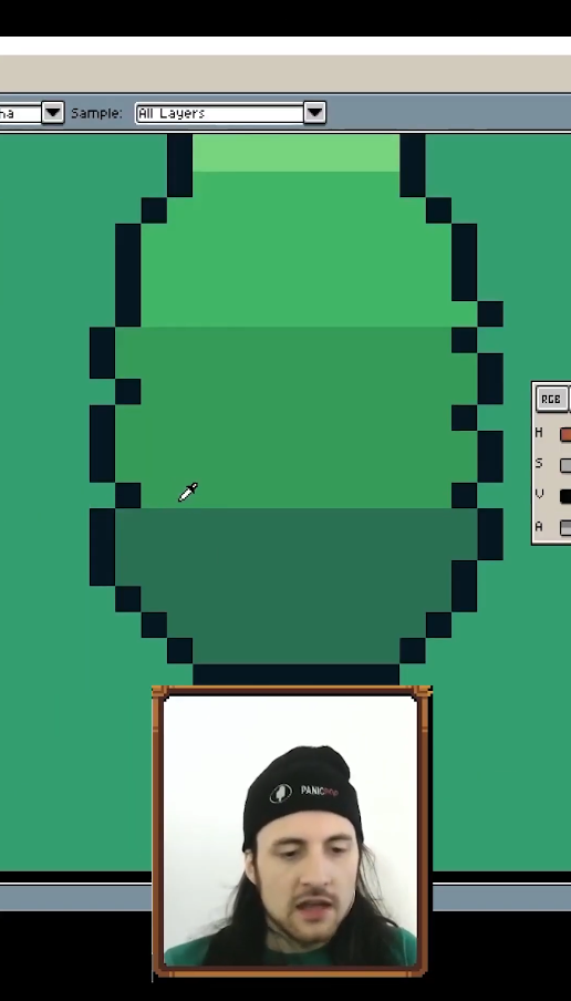 Smooth color transitions in pixel art
