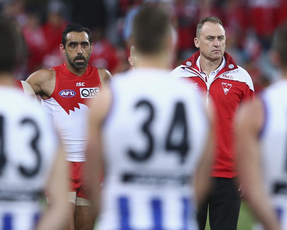 Former Swans coach regrets not doing more for Adam Goodes amid 'diabolical' treatment of AFL star