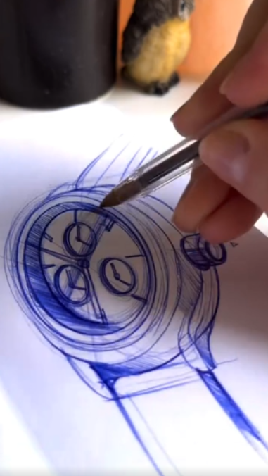 Exploring how simple sketches shape creative watch designs