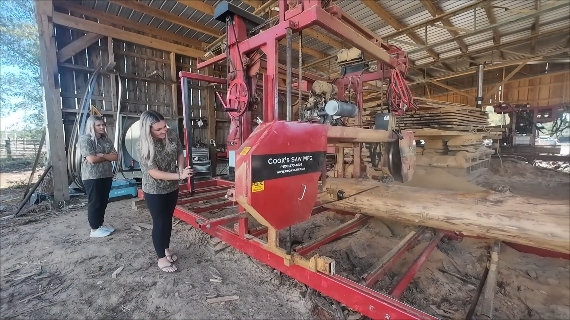 Visiting a classic old-school sawmill