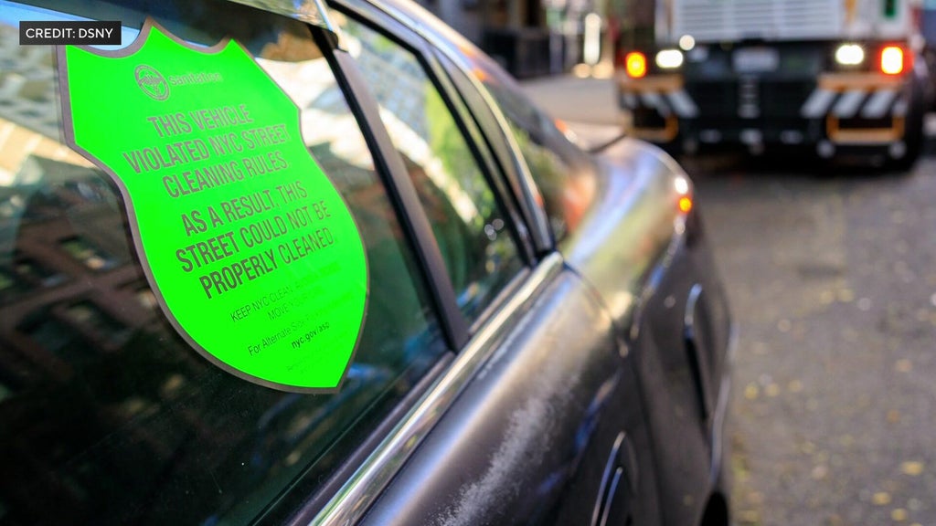Warning stickers to be put on cars that aren't moved for alternate-side parking in NYC