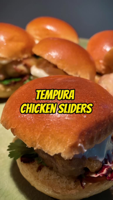 These tempura chicken sliders are next level