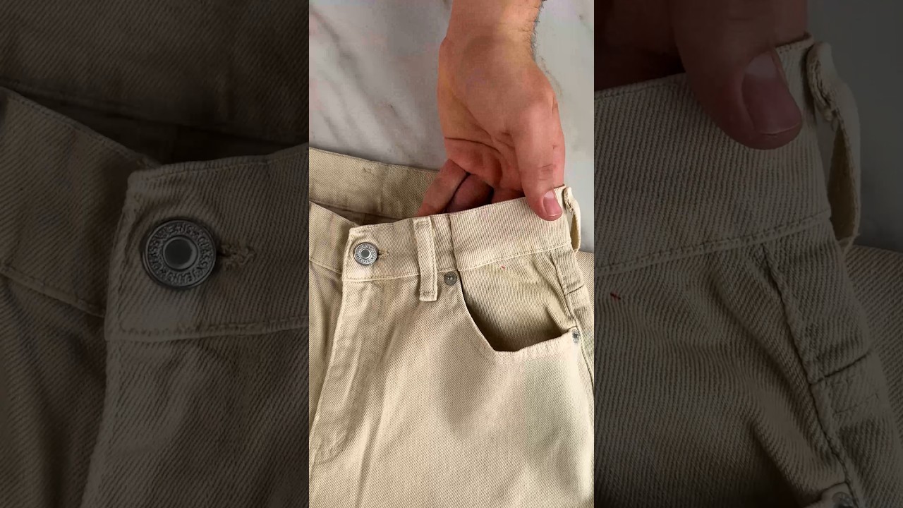 Pants waist tightening hack #easy #pants #tightening