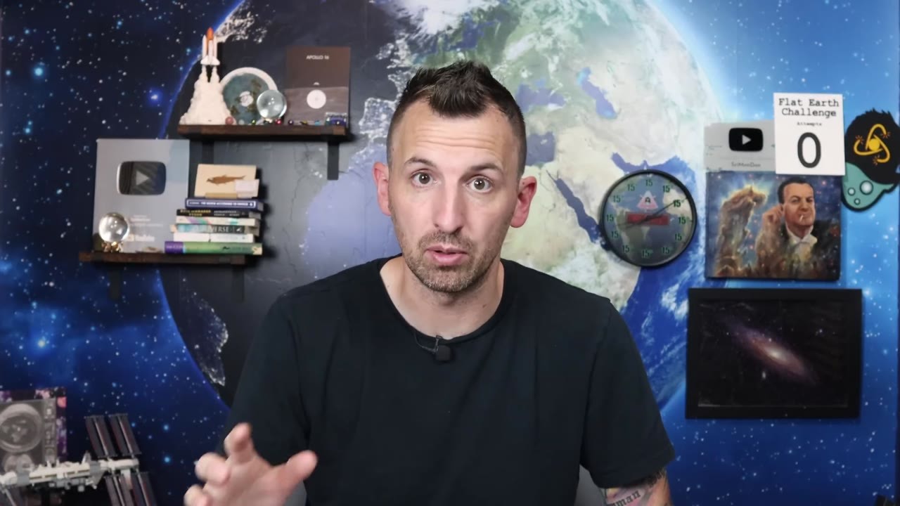 Watch a flat earther embarrass himself with a gravity equation