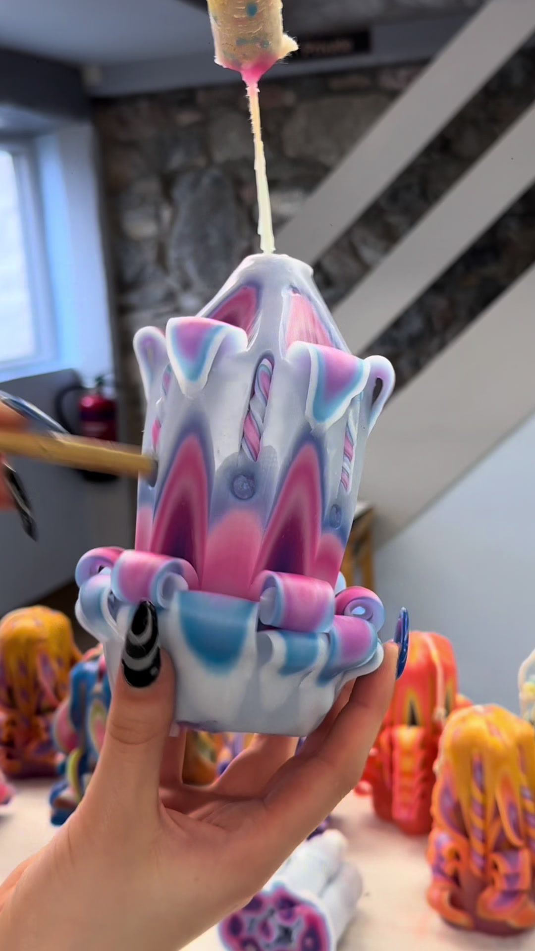 Inside the creative process of candle carving