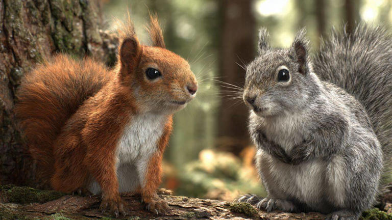 Red squirrel vs grey squirrel: 6 key differences in size, appearance ...