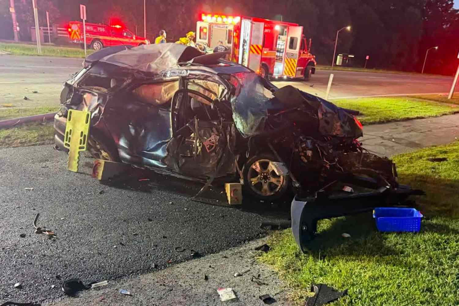 7 teenagers traveling in stolen car hospitalized in 2-vehicle collision ...