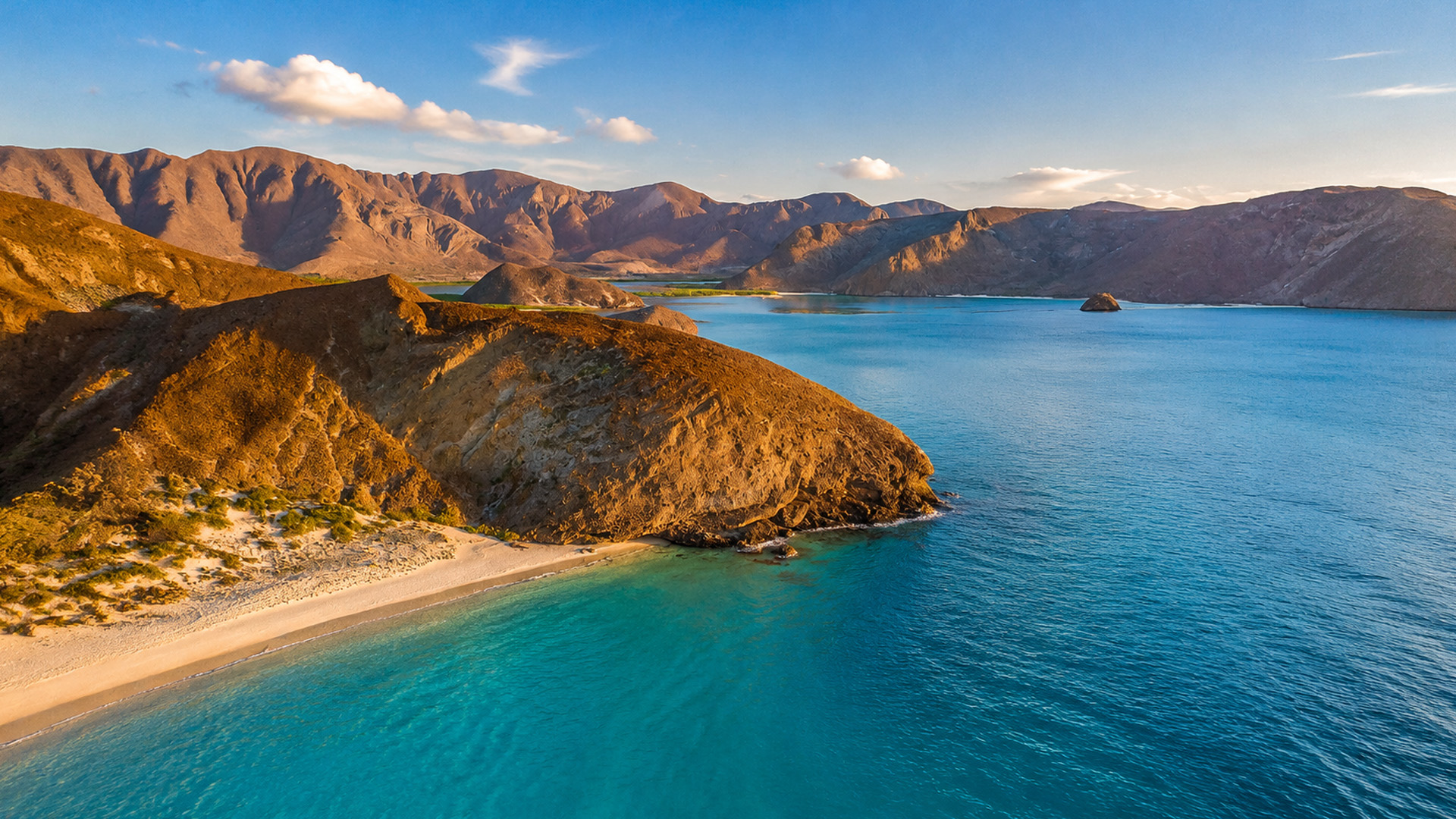 Balandra Beach with turquoise waters and rocky coastline
