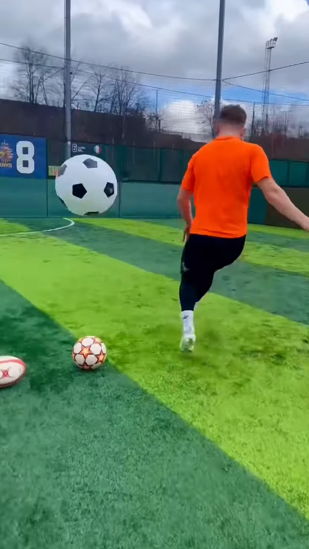 Five Ball Crossbar Trick Shot Challenge