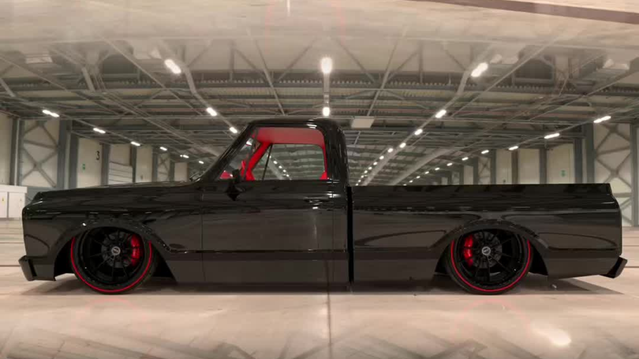 Chevy C10 custom 3D rendering