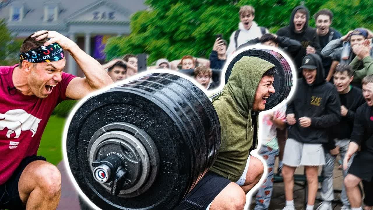 They offered $100 for a squat challenge - then one random stranger beat ...