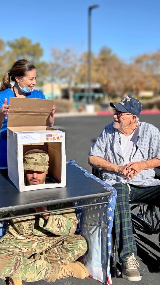 A military dad's emotional surprise package