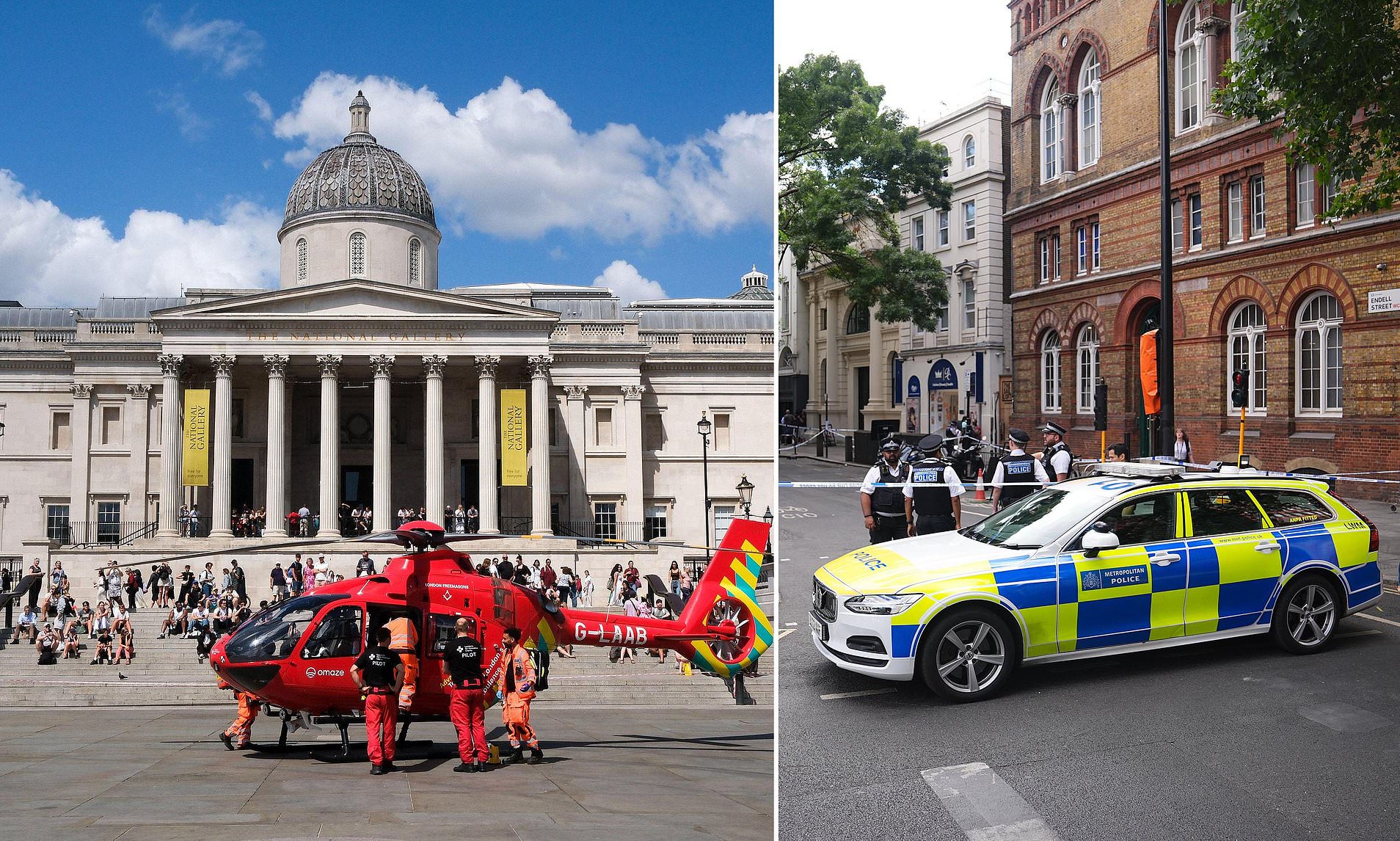 Four people rushed to major trauma centre after stabbing near Covent Garden in London's West End