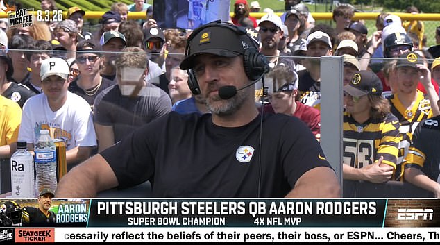 Report: Aaron Rodgers' on-air outburst sends shockwaves through ESPN