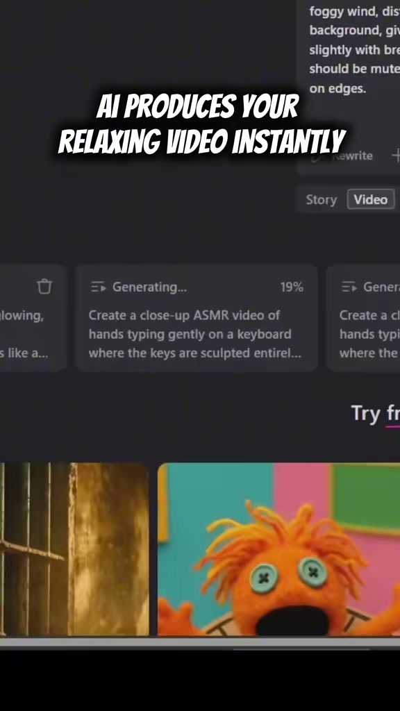 Create professional ASMR videos with AI