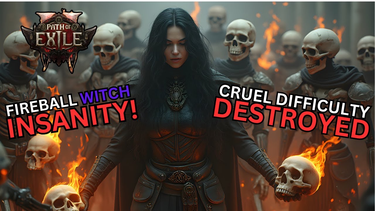 Path of Exile 2: Witch build with fireball destroys everything
