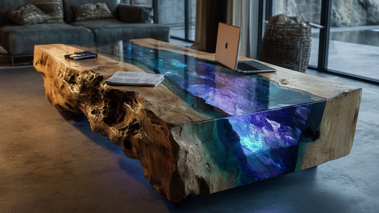 Transforming an ugly tree stump into a modern masterpiece