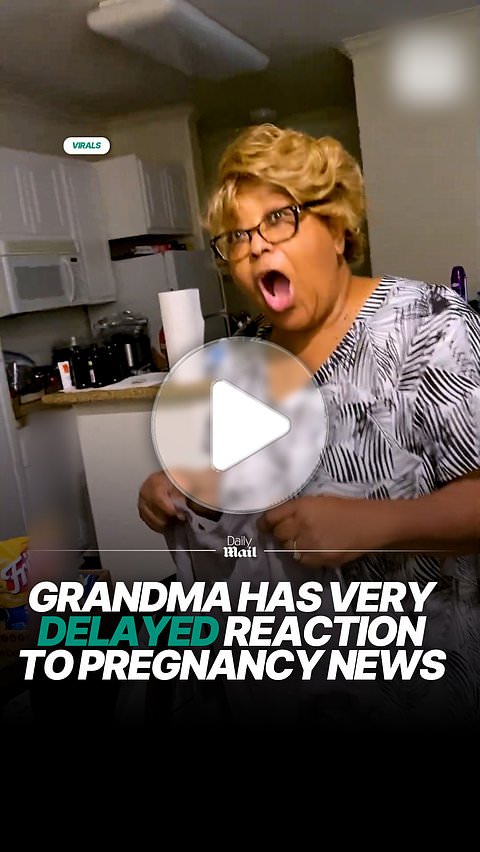 Grandmother has delayed reaction to pregnancy announcement