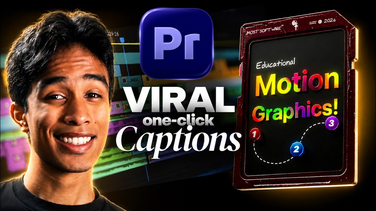 Premiere Pro motion graphics pack saves editing time
