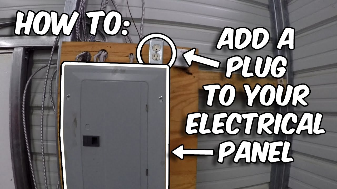 How to add an outlet to an electrical panel