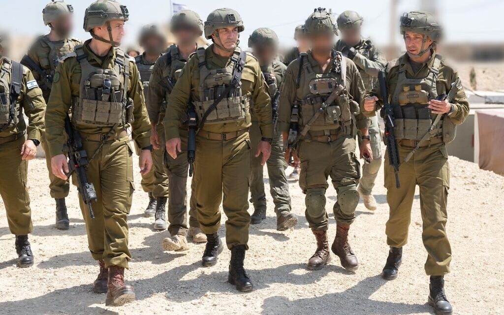 IDF chief visits Gaza, vows army will continue operating proactively against Hamas