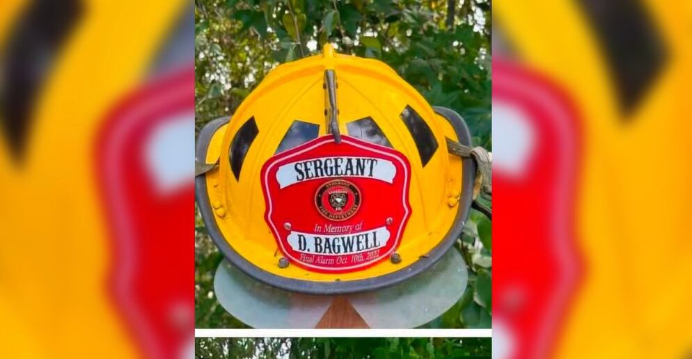 ‘Painful': Helmet stolen from fallen Anderson firefighter's roadside memorial