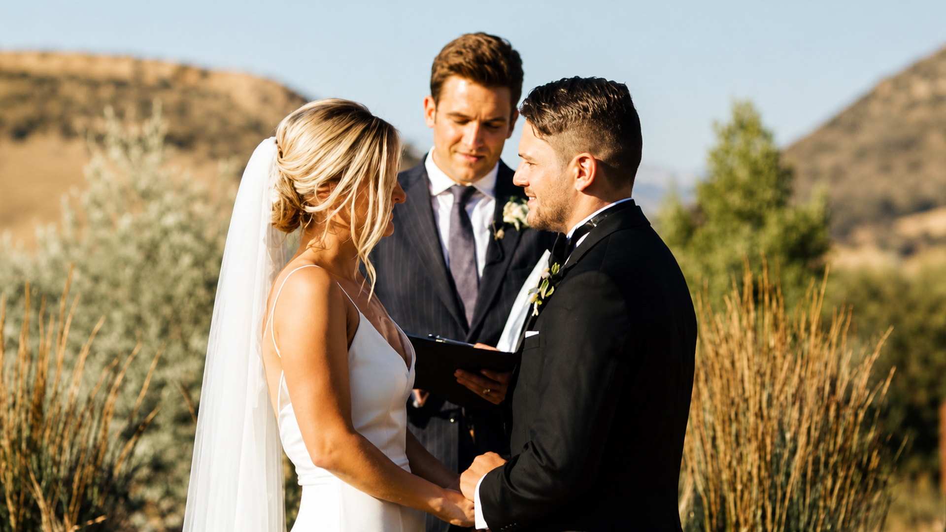 Duncan and Melissa’s mountain wedding turns classic style into romance