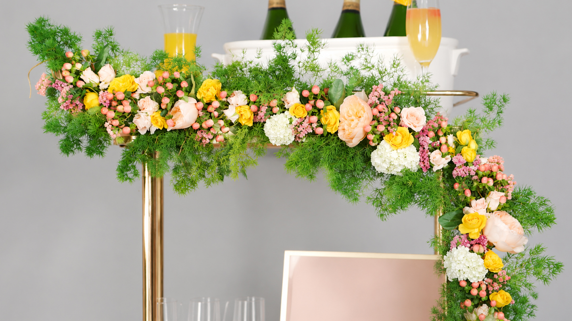 Turn fresh flowers into this beautiful handmade event decoration