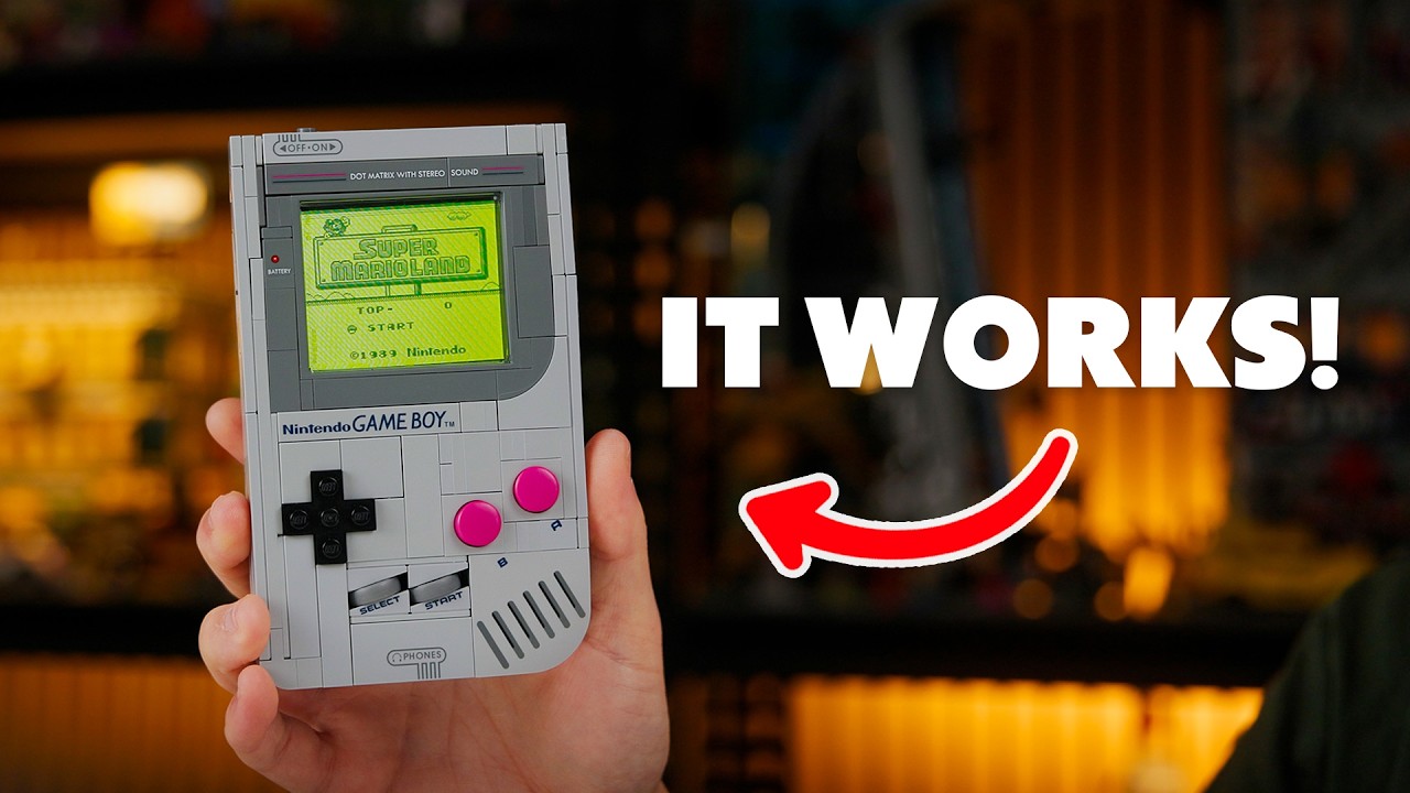 Creating a working LEGO Game Boy with incredible detail
