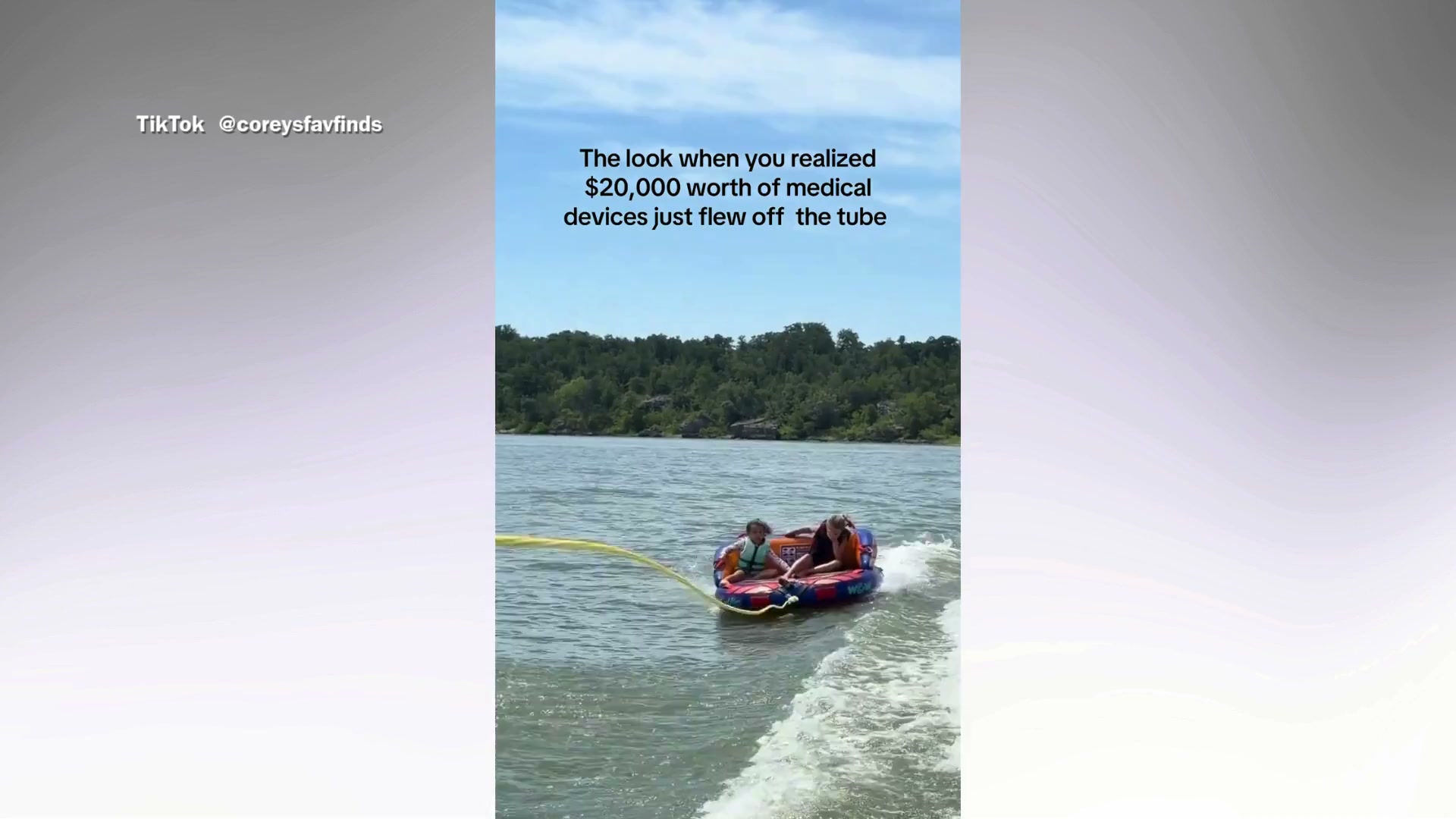 Mom can only watch as daughter’s $20K medical device flies off on lake