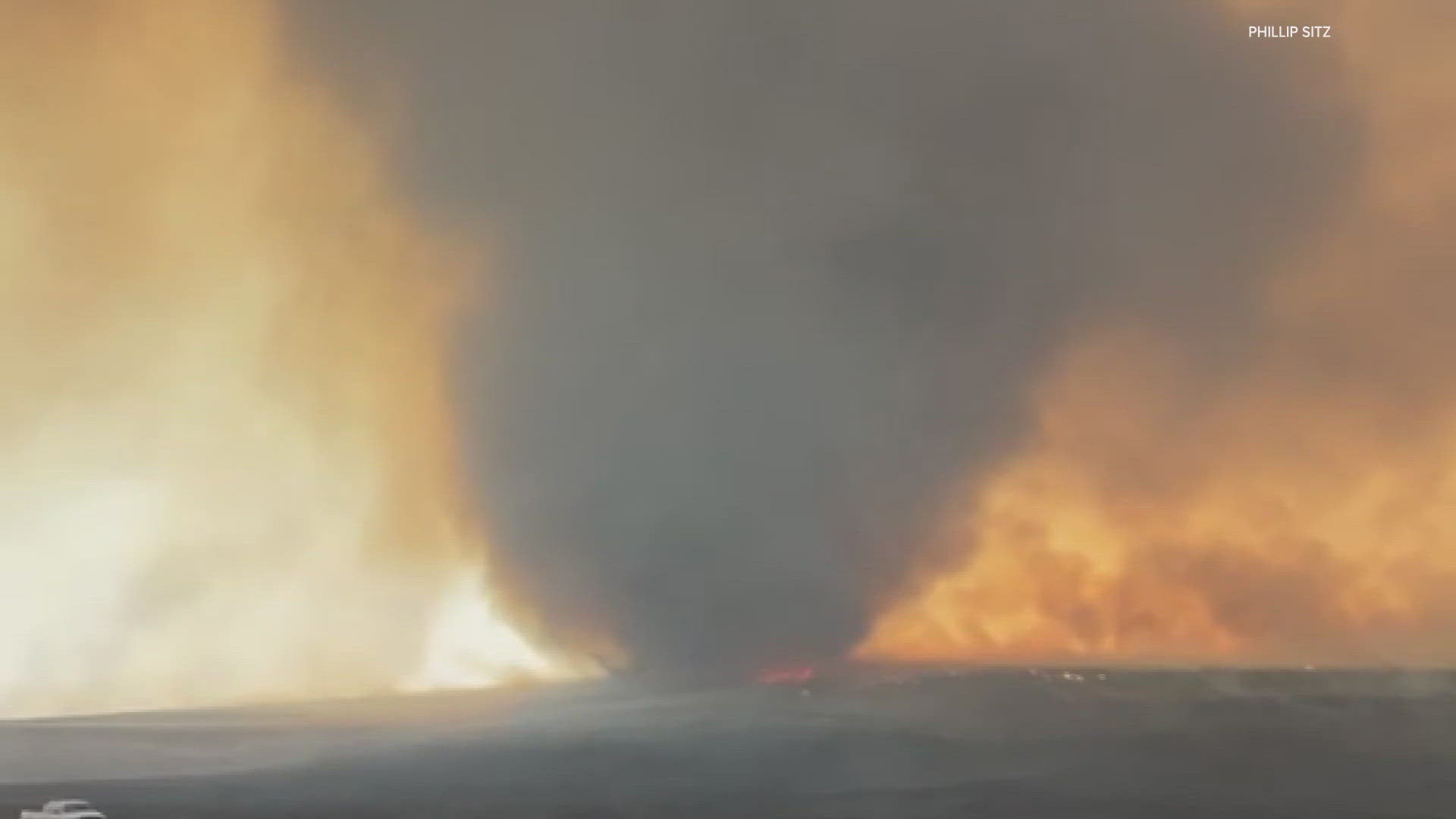Fire whirl caught on camera in eastern Oregon