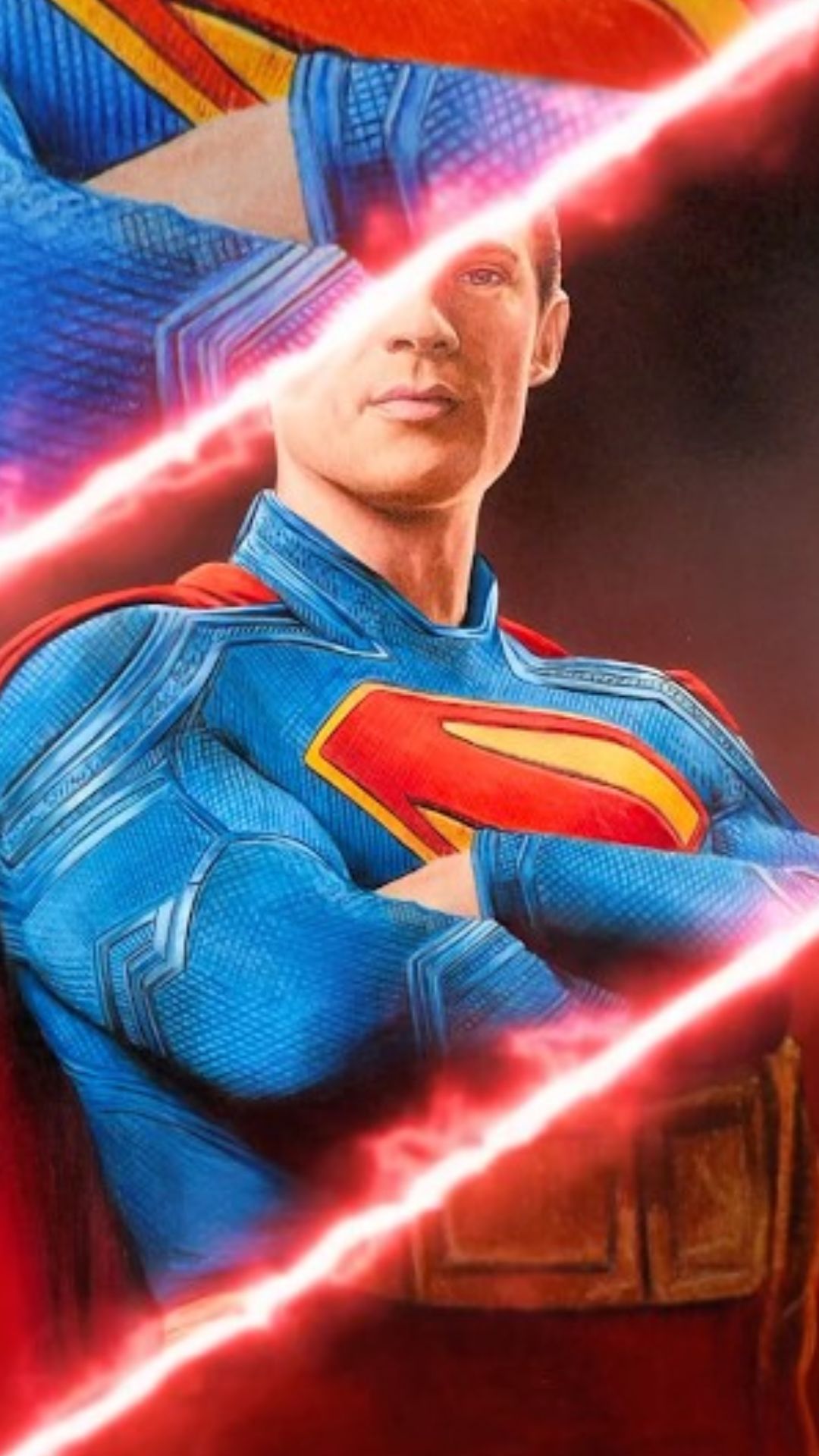 This Superman drawing captures true heroic power