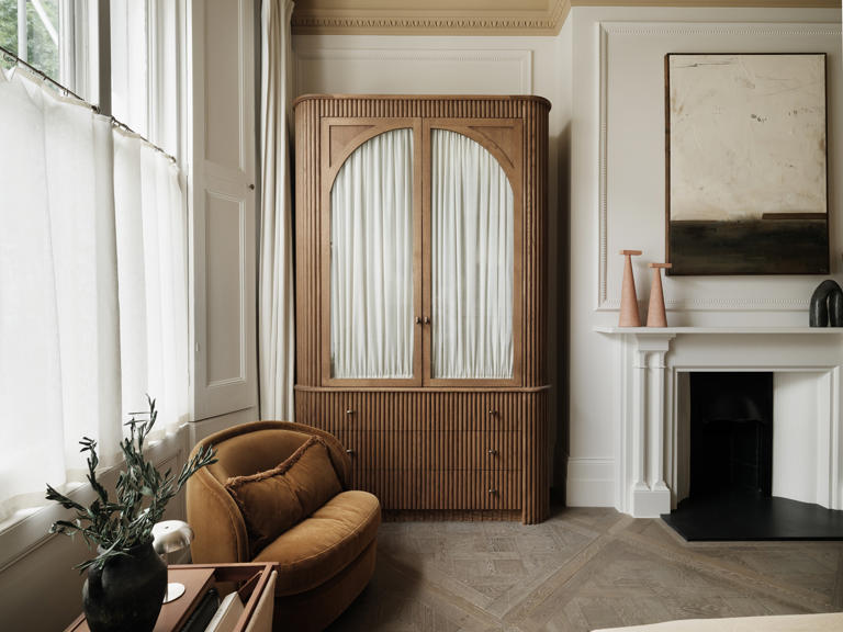 This 'closet door curtain' makes your wardrobe storage look more expensive
