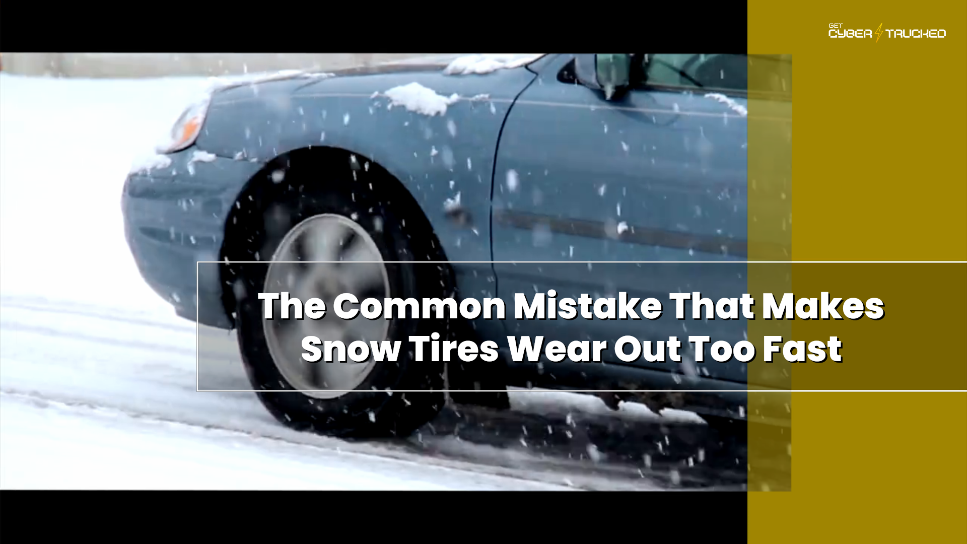 The common mistake that makes snow tires wear out too fast