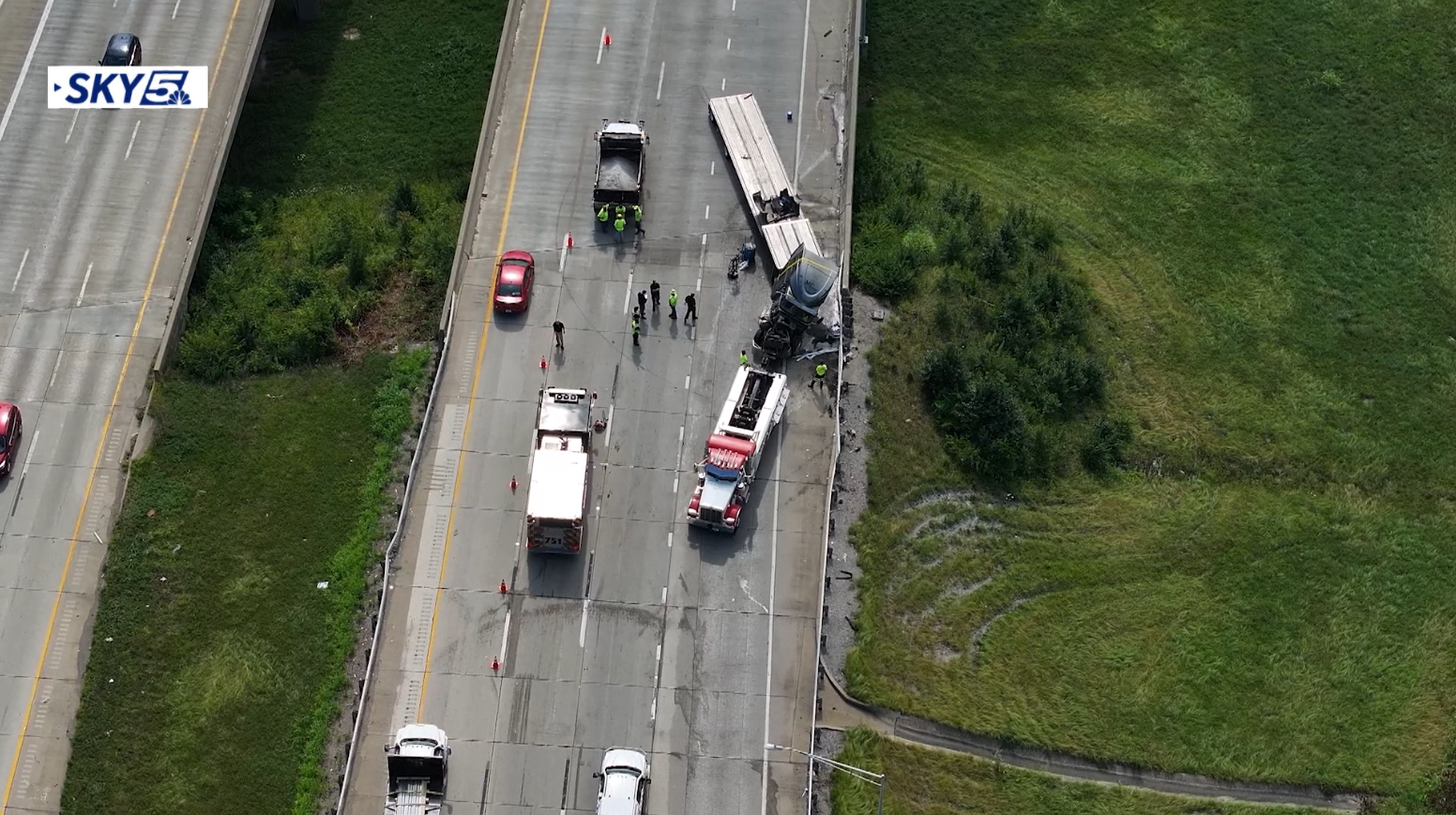 No life-threatening injuries reported after crash, oil spill on ...