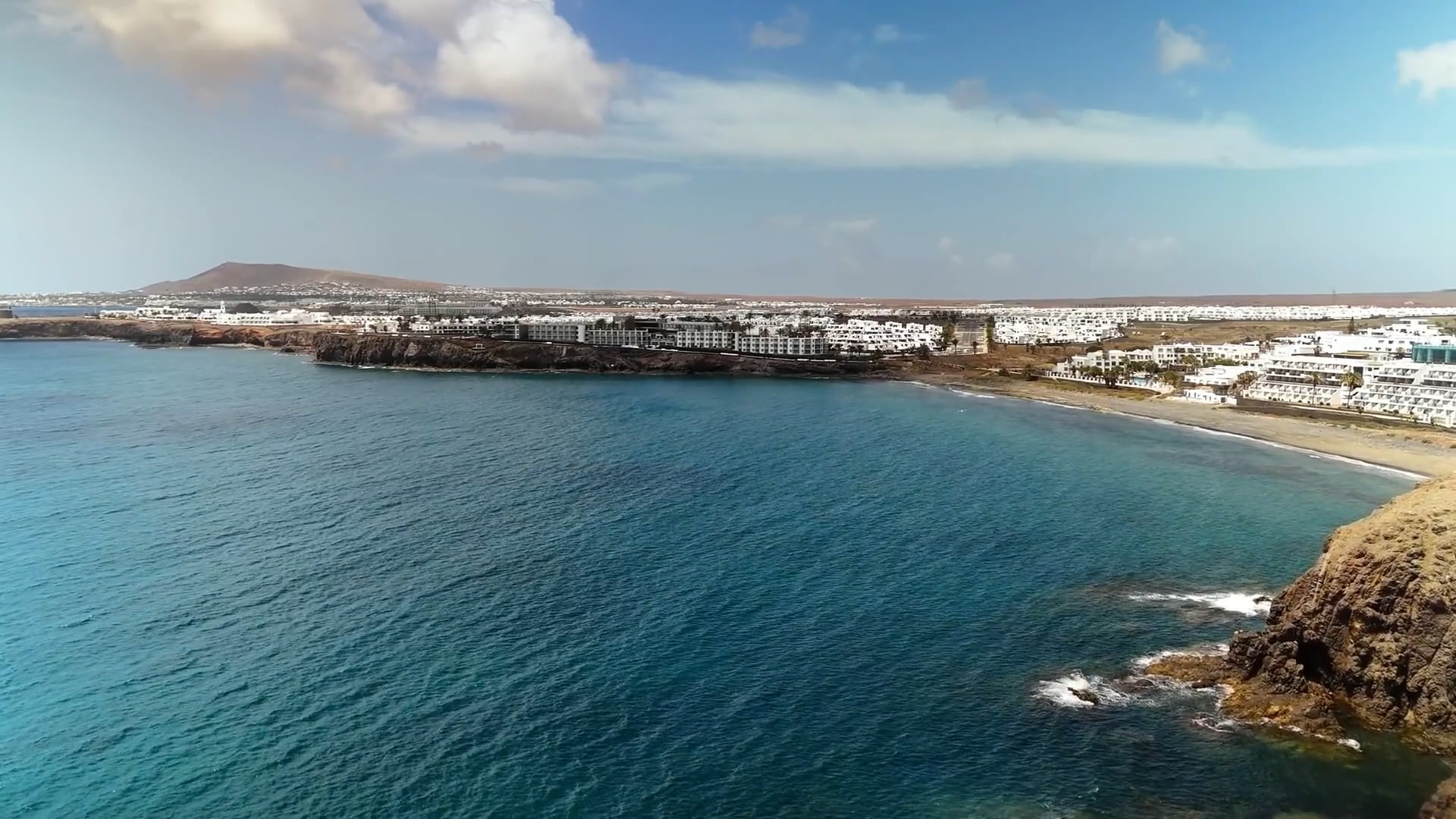 Las Coloradas, Mexico: Drone soars over pink salt lagoons