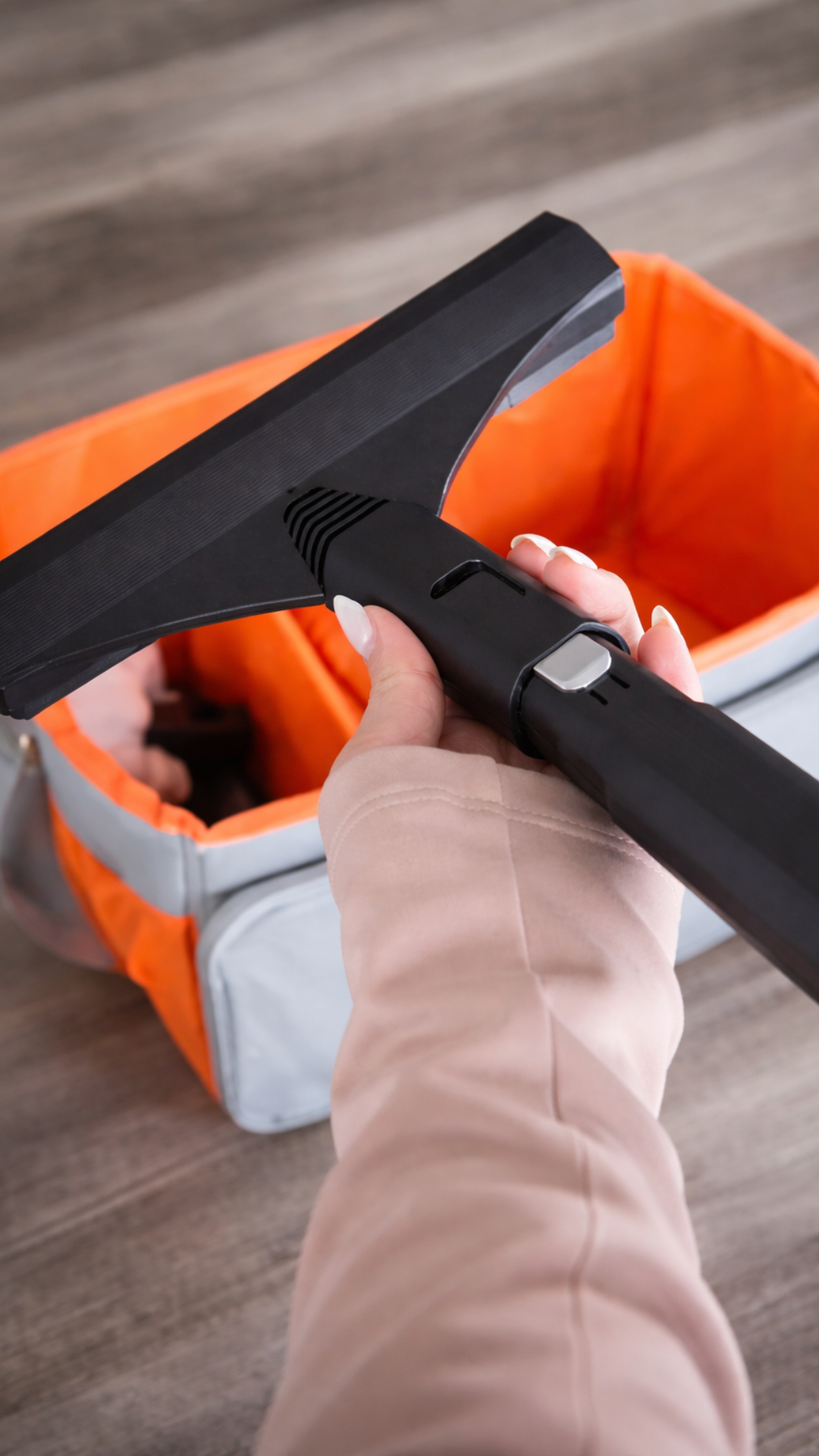 The secret to a clutter free and organized steamer setup